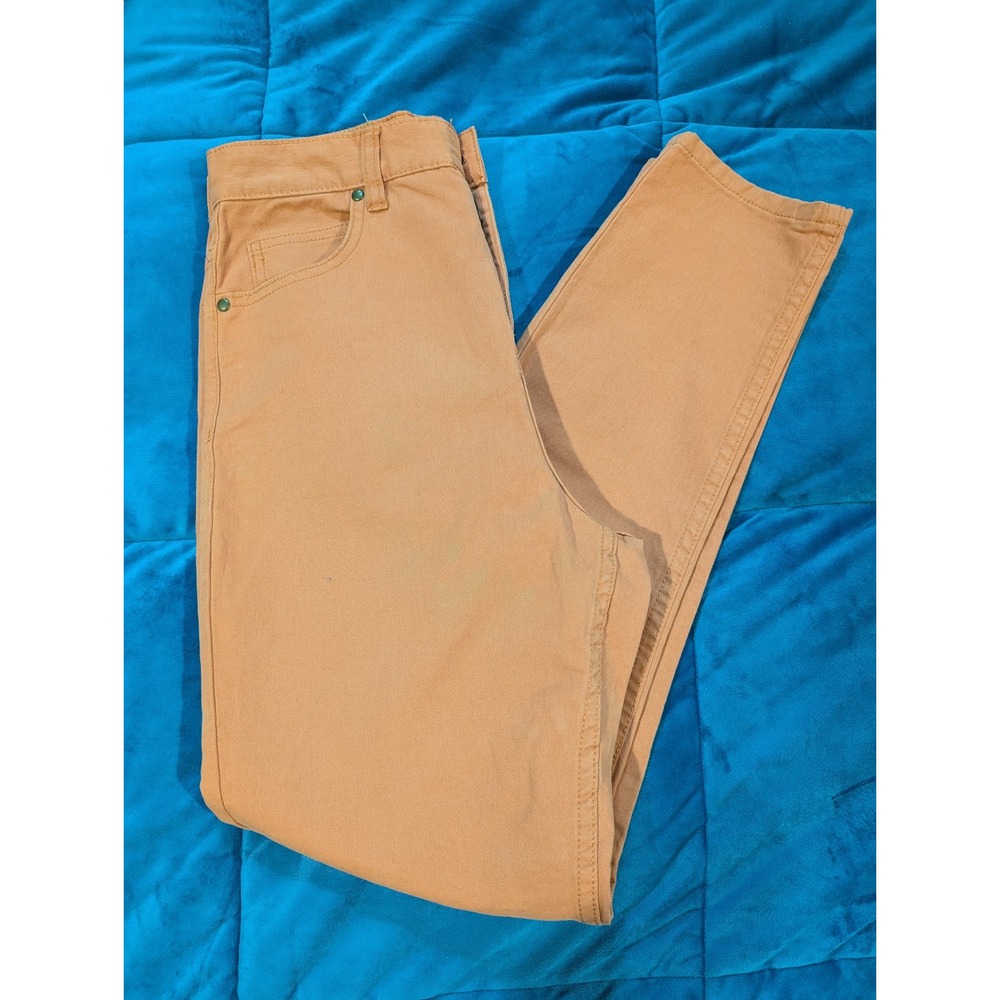 Afends High Rise Skinny Jeans Womens Burnt Orange Stretch Denim - Size 6